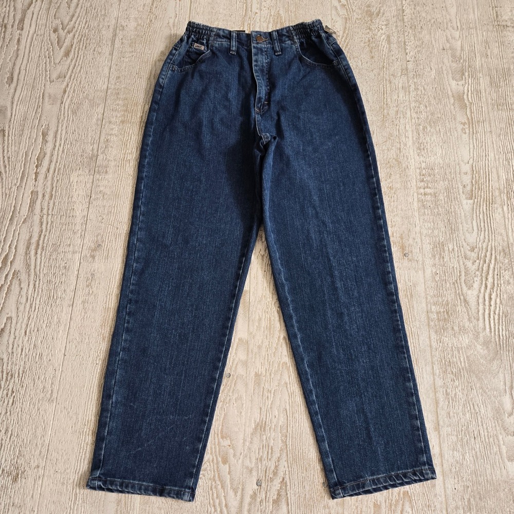 NWT Lee Relaxed Fit Vintage Y2k Grunge High Waist Elastic Band Jeans Sz 10 Short